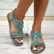 Sandalen Damen mit Orthopädischer Unterstützung – Bequeme Sommerschuhe im Boho-Stil für Ideal für Freizeitausflüge 1