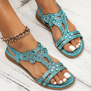 Sandalen Damen mit Orthopädischer Unterstützung – Bequeme Sommerschuhe im Boho-Stil für Ideal für Freizeitausflüge 2
