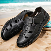 Sandalen Herren Orthopädische Ledersandalen mit Arch Support und geschlossenen Zehen für Sommer Komfort 2