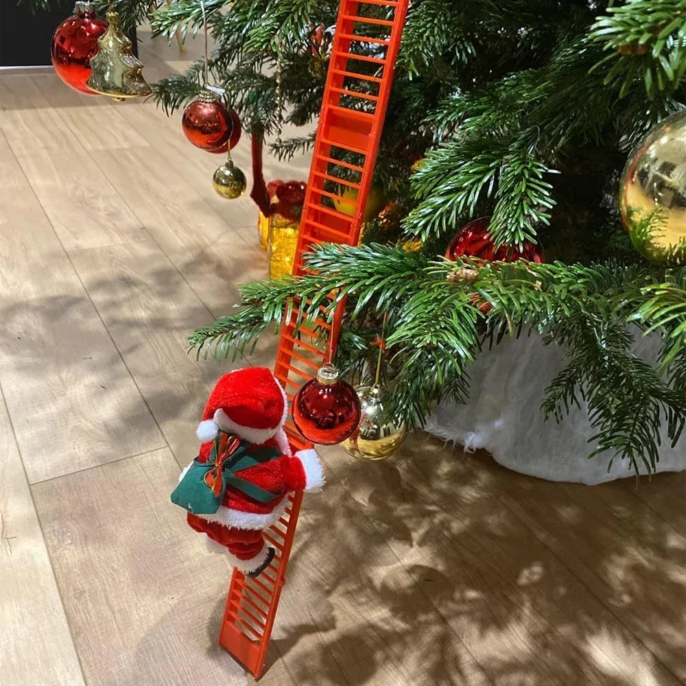 SantaClimb | Musikalische elektrische Weihnachtsmannleiter als Spielzeug für die Weihnachtsdekoration 1