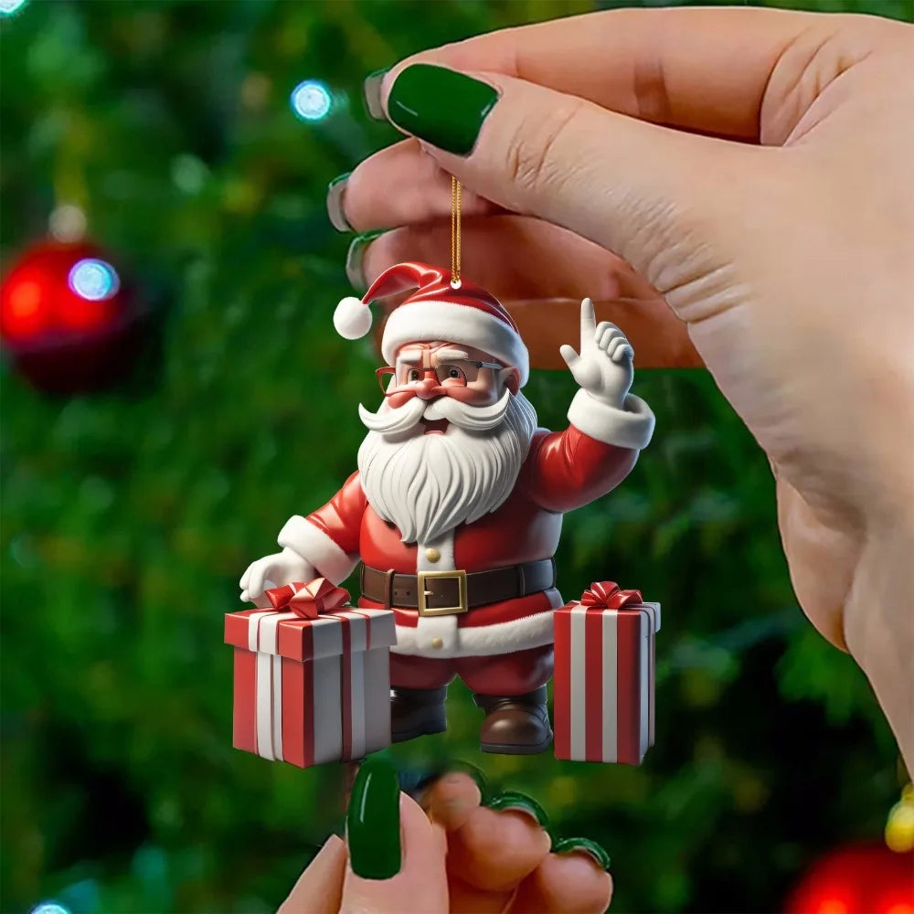 SantaHangs | Mini-Weihnachtsmann-Hängedekorationen 0