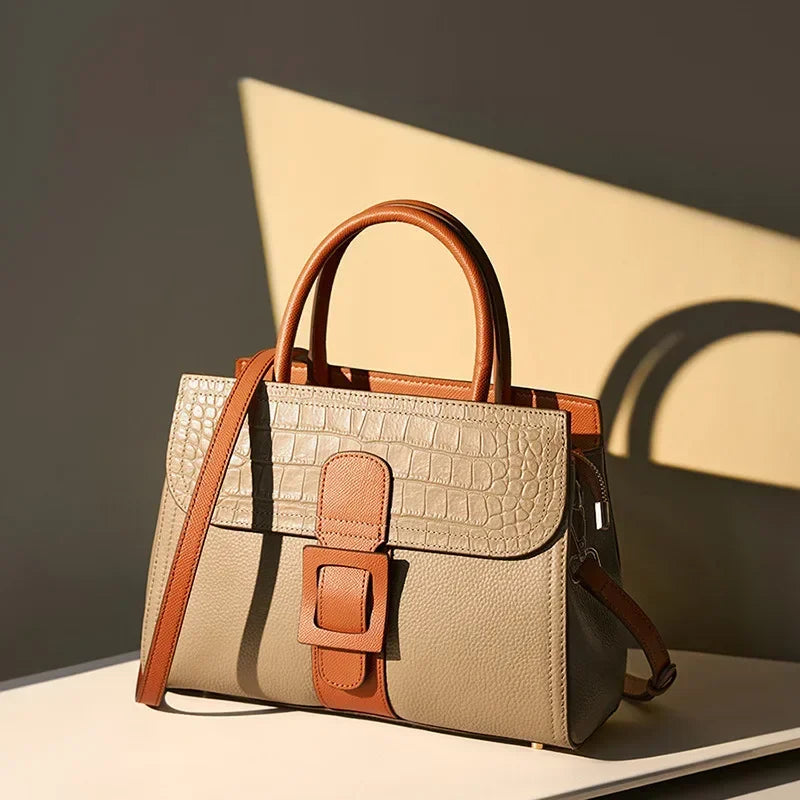 Sophia | Elegant krokodilmönstrad crossbody-handväska