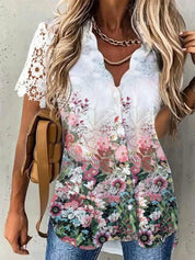 Gloria | Bekväm ledig blus med blommönster