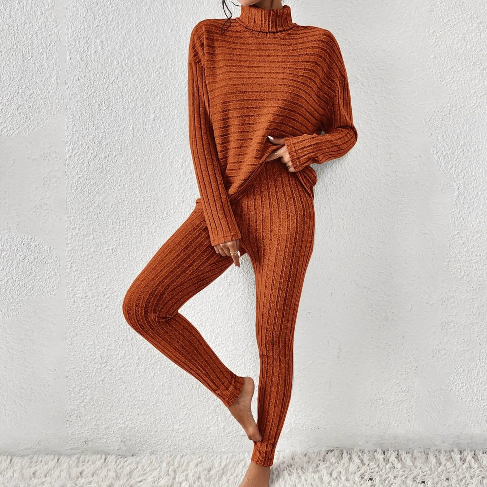 ASHLEY | Tvådelad stickad outfit
