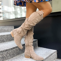 NINA | Damen Casual Stiefel - Beige / EU 34 / US 4 / UK 2 / AU 4