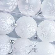 Schneekugel-Weihnachtskugeln | Hängende Weihnachtskugeln mit Glanz 1