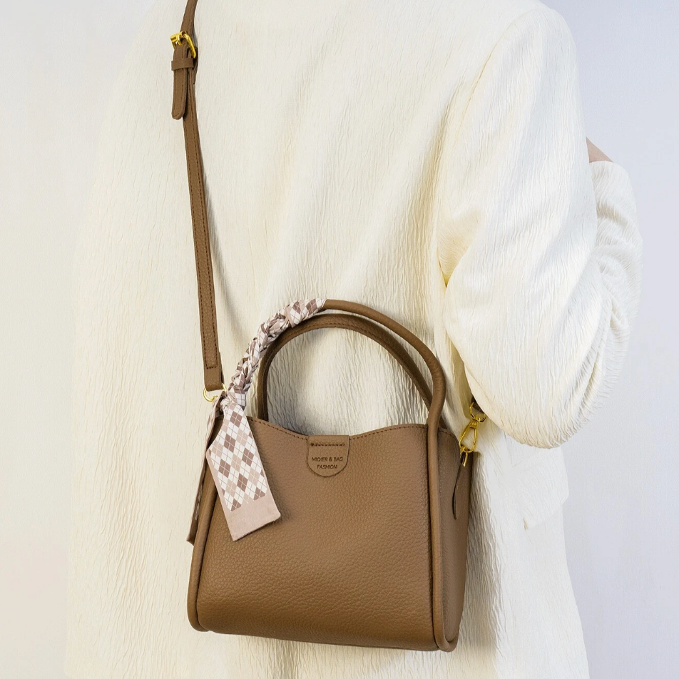 Olivia | Damen Chique Lychee Textur Crossbody Handväska