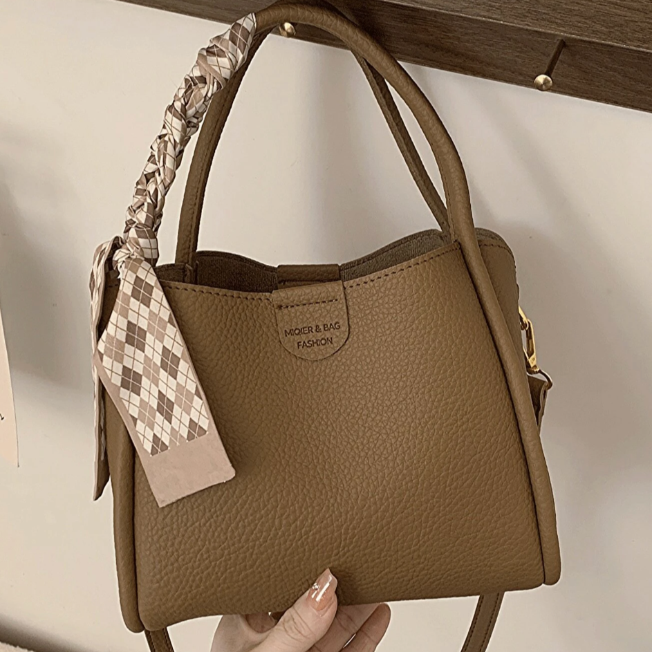 Olivia | Damen Chique Lychee Textur Crossbody Handväska
