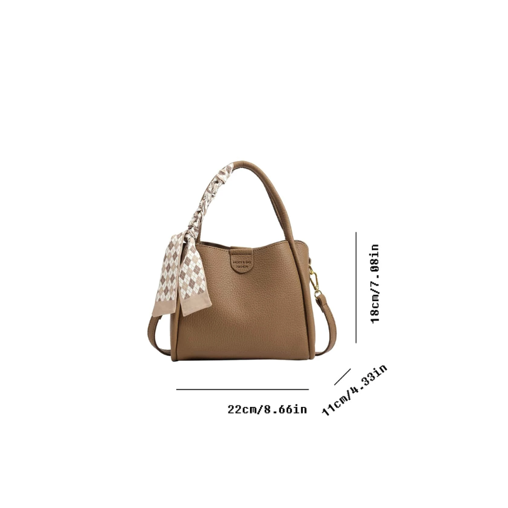 Olivia | Damen Chique Lychee Textur Crossbody Handväska