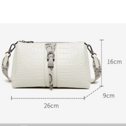 Aurora | Snygg krokodilmönstrad crossbody slingväska