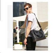 Jack | Stilfull herr PU-läder rese crossbody messengerväska