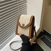 Nina | Mångsidig PU-läder Mini Mode Crossbody Mobiltelefon Handväska