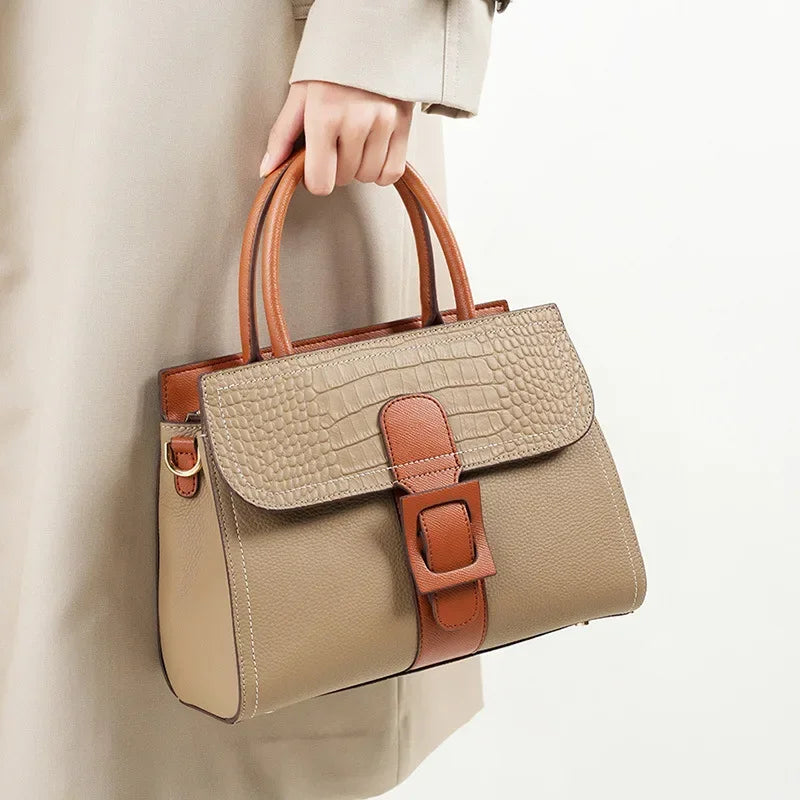 Sophia | Elegant krokodilmönstrad crossbody-handväska