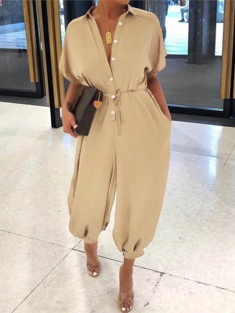 Olivia | Overall med V-ringning