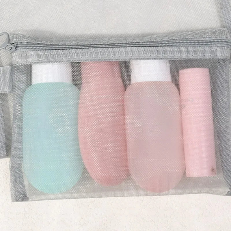 Keily | 3-delat nylonmesh kosmetik- och toalettväskeset