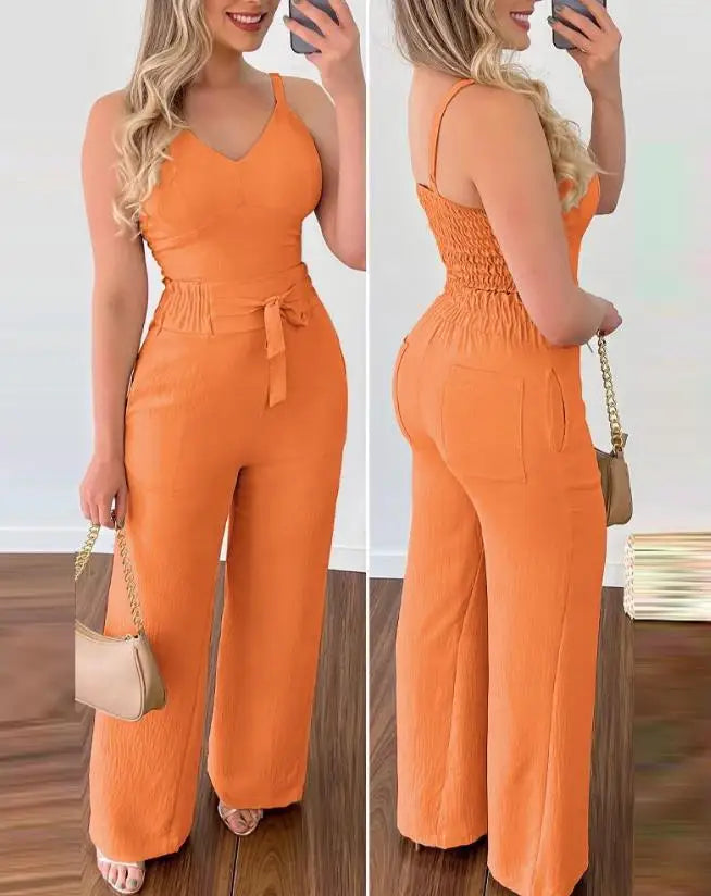 Sadie | Rüschen Tvådelad Jumpsuit-set