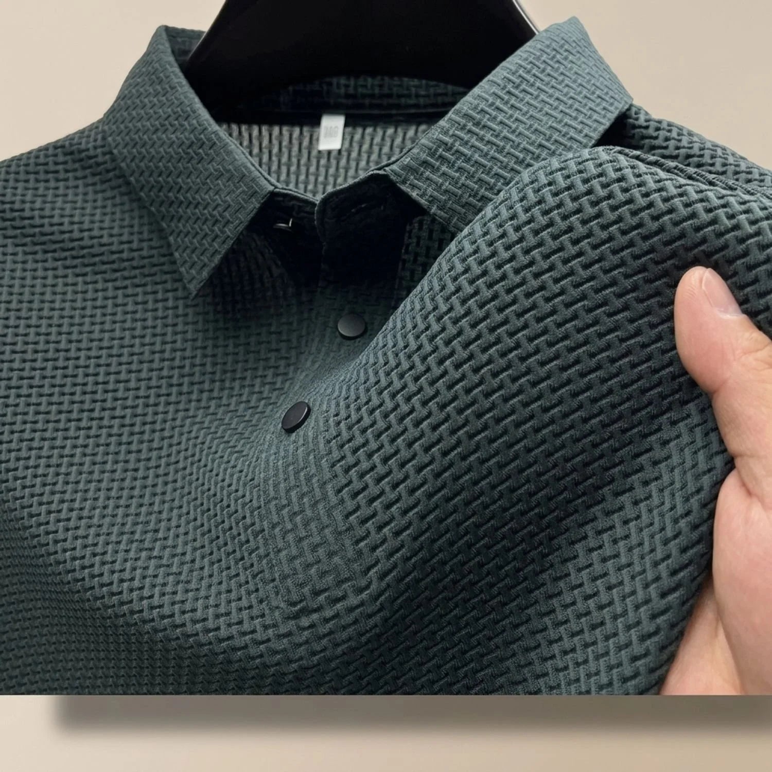 Simon | Herren Knitterfreies Kurzarm-Poloshirt mit Klassischem Kragen 2
