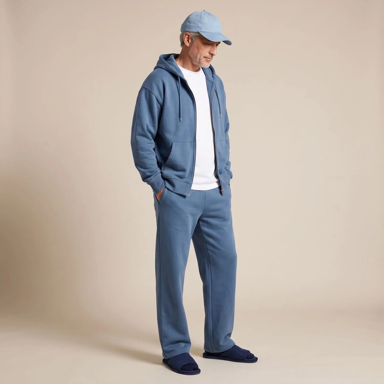 Simon | Herren Oversize Trainingsanzug Zweiteiliges Hoodie-Set 4