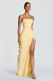 Skulpturales trägerloses Maxikleid für Damen – Elegantes Abendkleid mit perfekter Passform 3