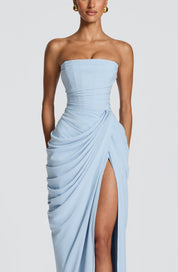 Skulpturales trägerloses Maxikleid für Damen – Elegantes Abendkleid mit perfekter Passform 4