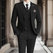 Slim-Fit-Premium-Baumwollanzug von Männern 2