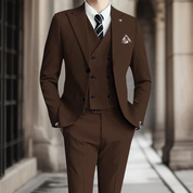 Slim-Fit-Premium-Baumwollanzug von Männern 4