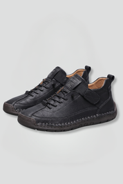 Sneaker Damen Orthopädische Ledersneaker mit Arch Support und Elastischem Einsatz für Komfort und Stil 1