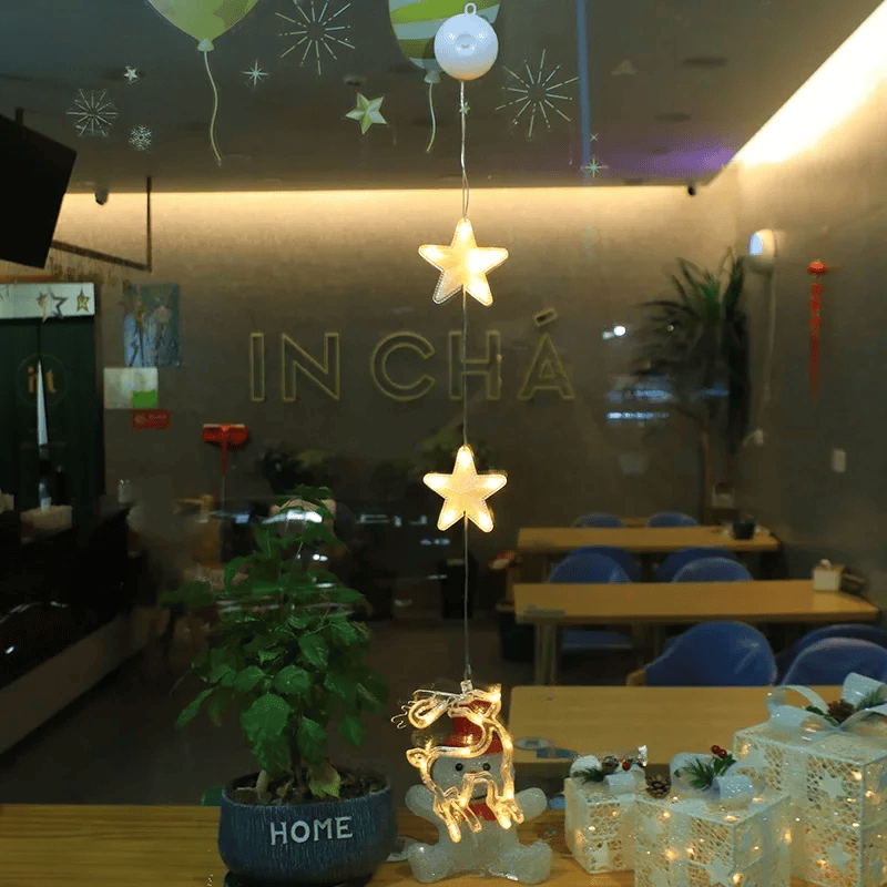 SparkleLights | LED-Lampe in Schneeflocken- und Sternform für die Weihnachtsdekoration 13