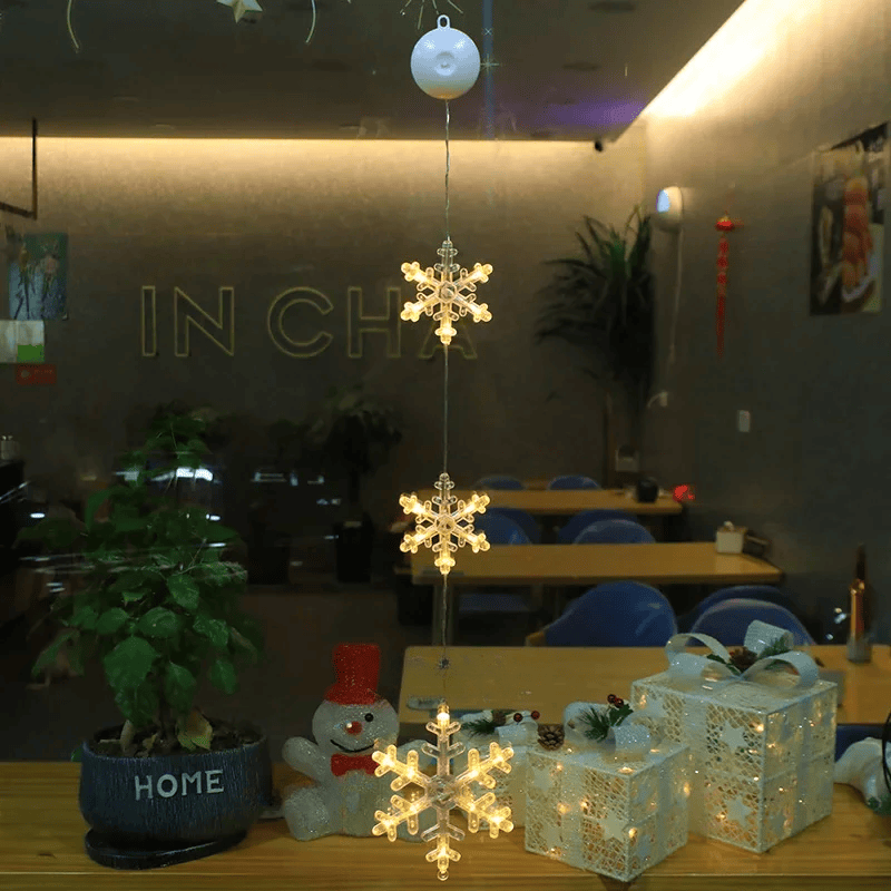 SparkleLights | LED-Lampe in Schneeflocken- und Sternform für die Weihnachtsdekoration 18
