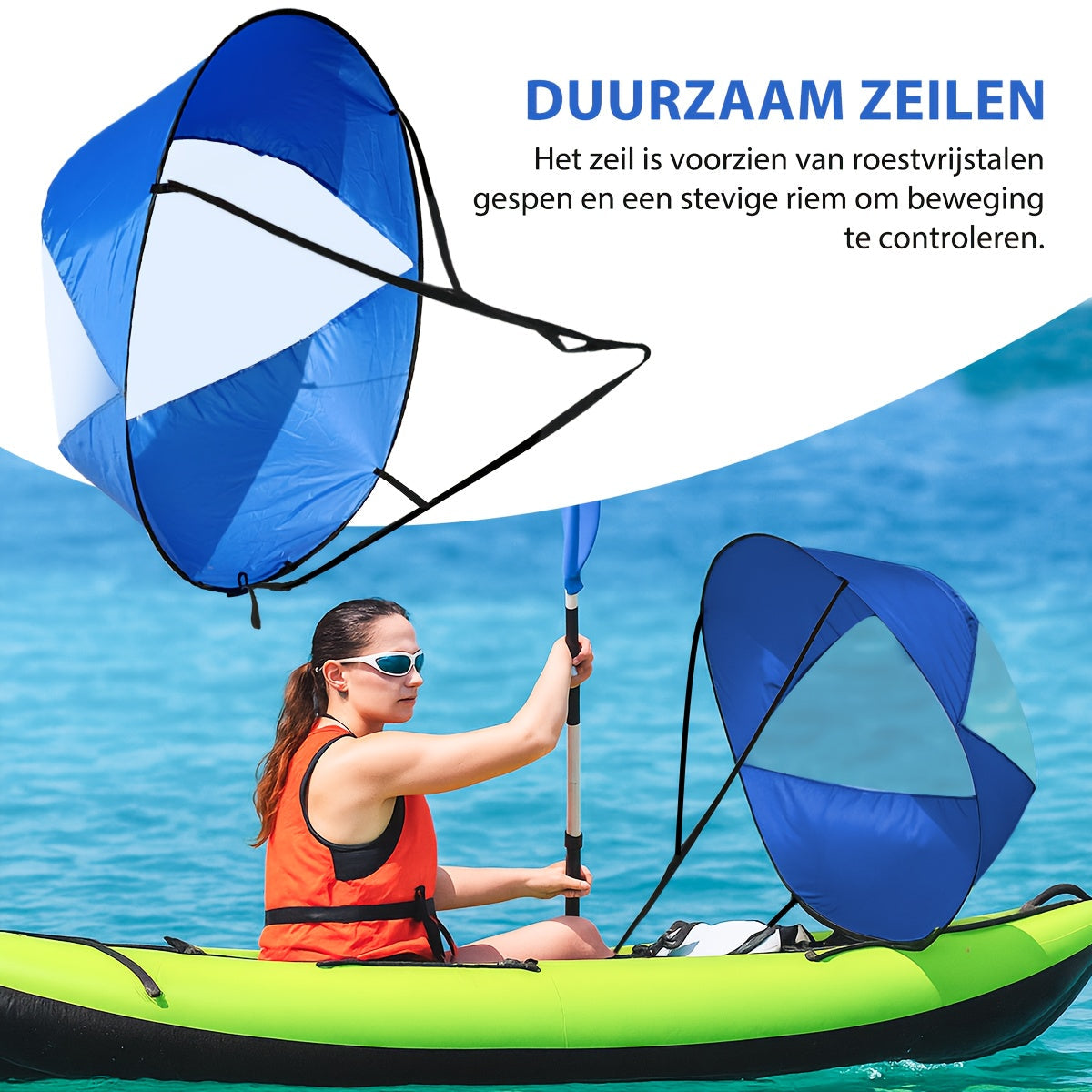 SpeedSail Faltbares Kajaksegel – Effektiv und einfach zu bedienen 2