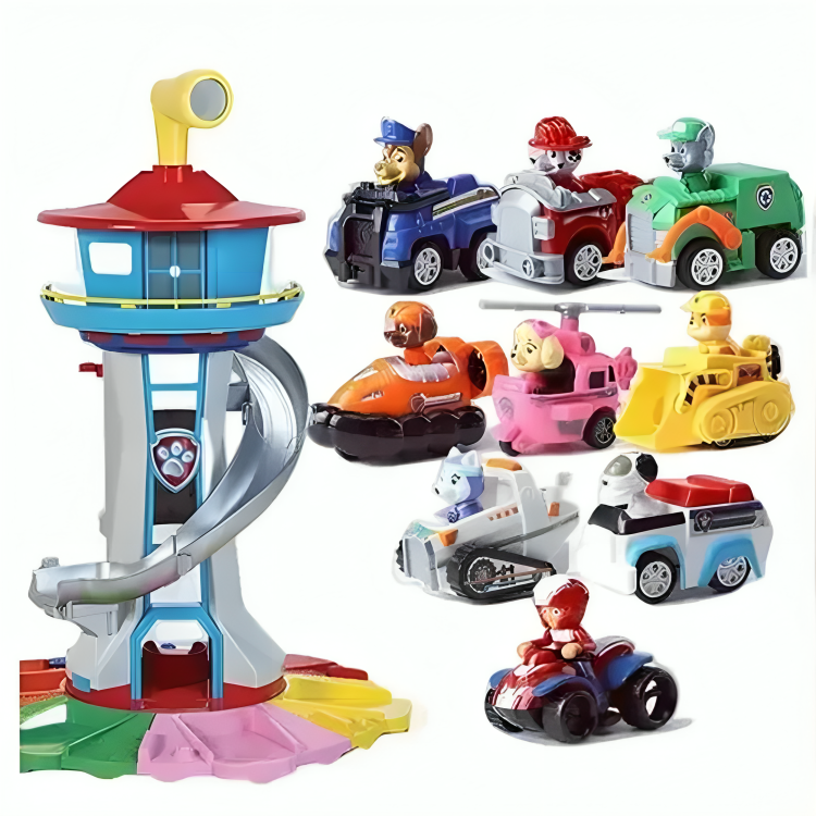 Spielturm für drinnen und draußen – inklusive lustiger Rutsche und Spielfiguren für Kleinkinder und junge Kinder 1