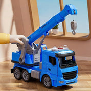 Spielzeug-Baukranwagen – Realistisches Fahrzeug mit Lichtern, Geräuschen und beweglichem Arm für Kinderspielzeit 1