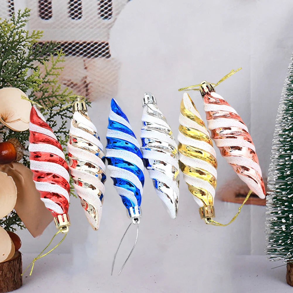 Spiralornamente | Weihnachtskugel-Anhänger-Set 2