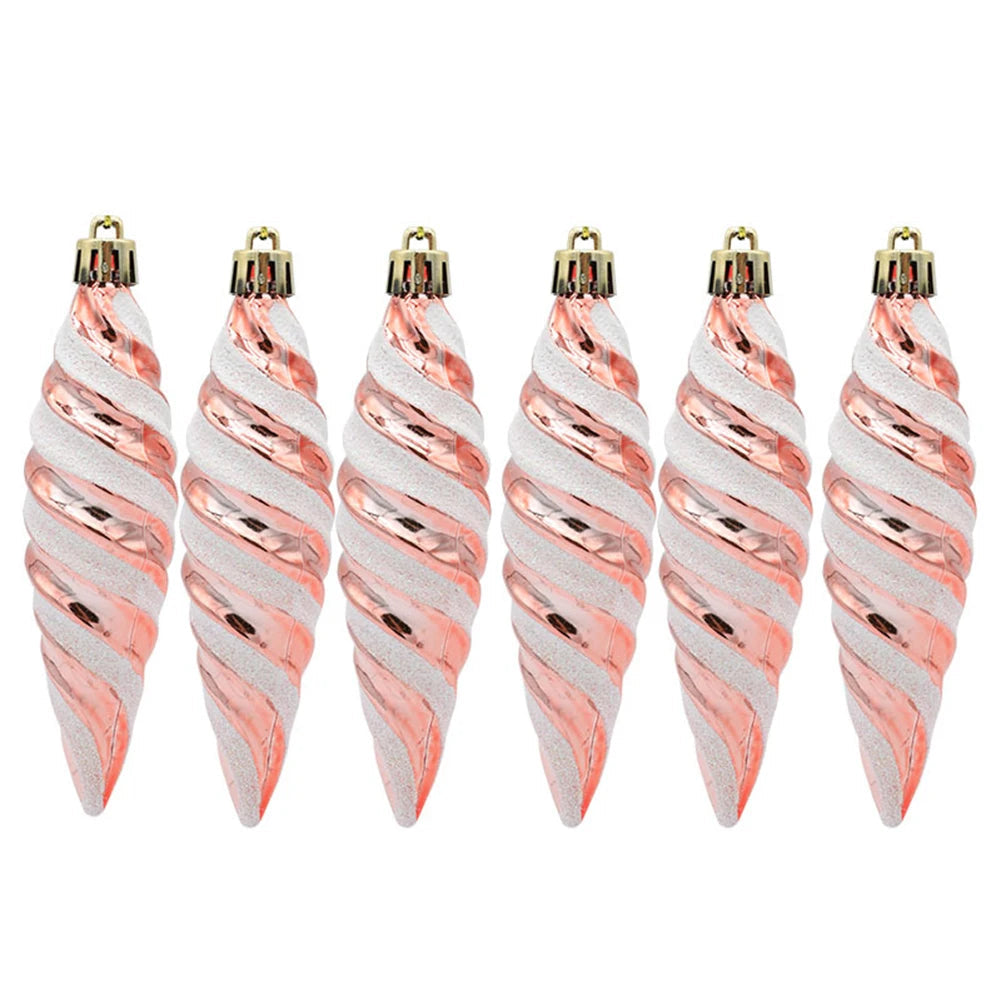 Spiralornamente | Weihnachtskugel-Anhänger-Set 4