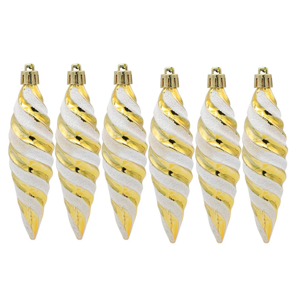 Spiralornamente | Weihnachtskugel-Anhänger-Set 6