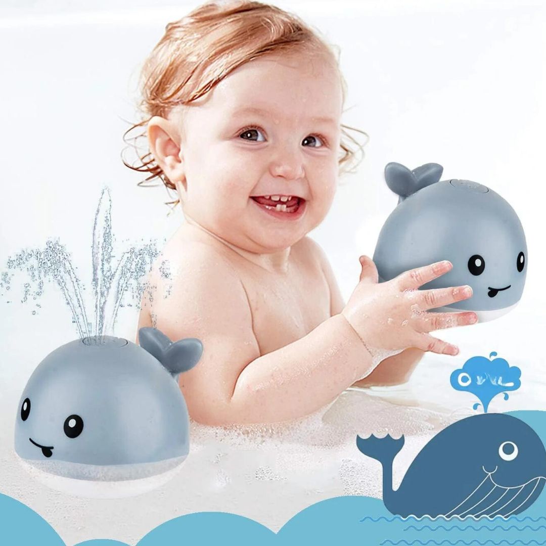 SplashTale | Wal-Badespielzeug mit LED-Wassersprüher und automatischem Fontäneneffekt 3