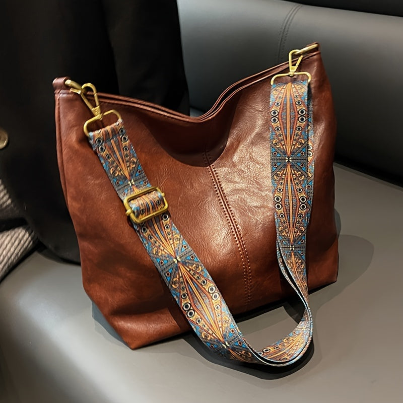 Stilvolle Damen-Ledertasche, elegantes Design, geräumiges Inneres 1