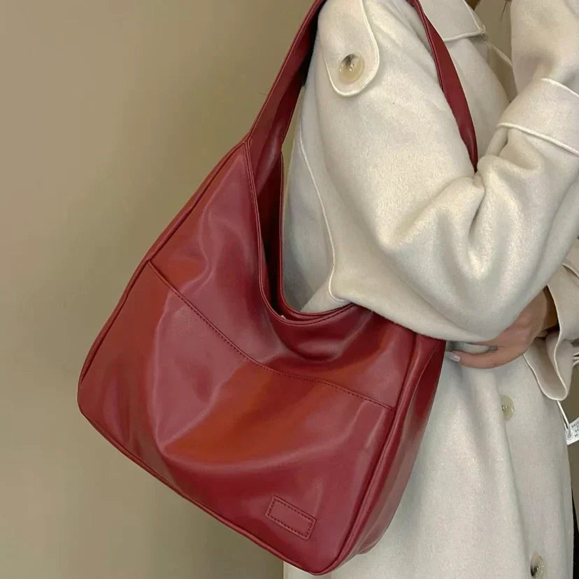 Stilvolle Damen-Schultertasche mit großem Fassungsvermögen aus PU-Leder 1