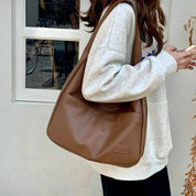 Stilvolle Damen-Schultertasche mit großem Fassungsvermögen aus PU-Leder 5