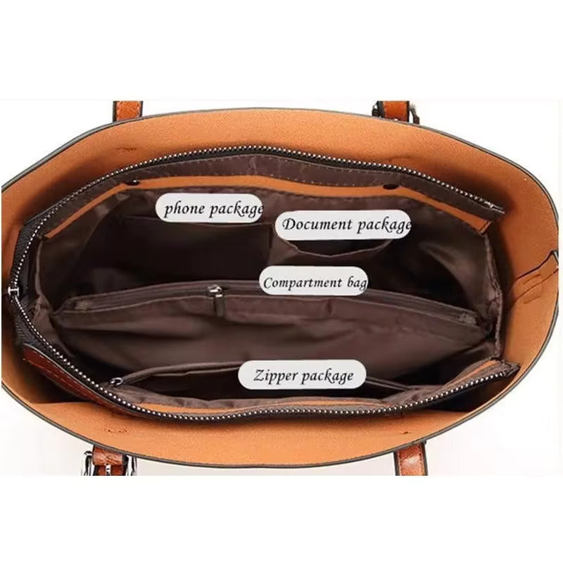 Stilvolle Damen-Tragetasche aus vielseitigem, weichem Material 1