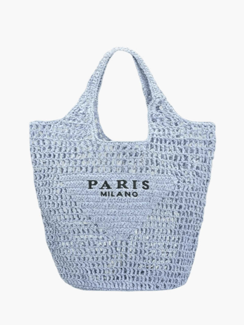 Stilvolle Strandtasche für Damen, handgefertigt aus Stroh im Boho-Stil 4
