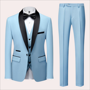 Stilvoller schlanker Fit Hochzeitsanzug 2-teiliges Set für Männer 5