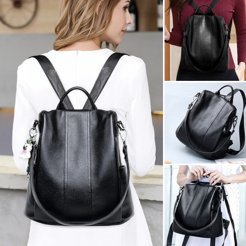 Stylischer, diebstahlsicherer Damenrucksack, strapazierfähig und wasserdicht 0
