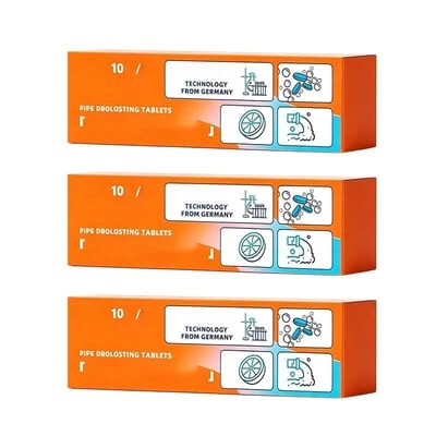 Tabletten zur Rohrreinigung | Löst Verstopfunge | Einfach Einwerfen | PipePur 6