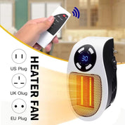 ThermoWave | Wandmontierter Keramikheizkörper mit Fernbedienung und Schnellaufheizung 3