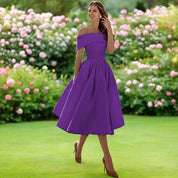 Trägerloses Midi-Kleid für Frauen – Elegantes Sommerkleid mit fließender Passform 11