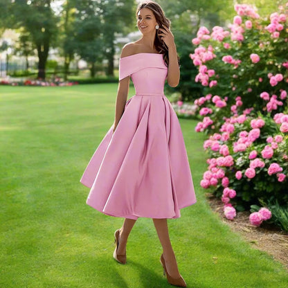 Trägerloses Midi-Kleid für Frauen – Elegantes Sommerkleid mit fließender Passform 12
