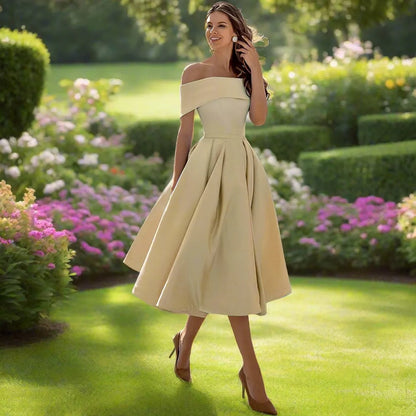 Trägerloses Midi-Kleid für Frauen – Elegantes Sommerkleid mit fließender Passform 17