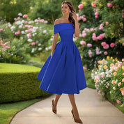Trägerloses Midi-Kleid für Frauen – Elegantes Sommerkleid mit fließender Passform 18