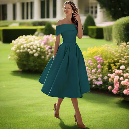 Trägerloses Midi-Kleid für Frauen – Elegantes Sommerkleid mit fließender Passform 5